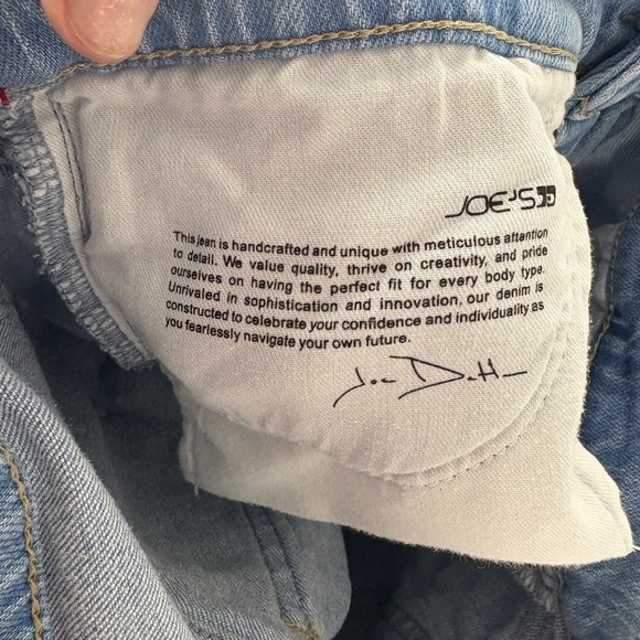 Joe’s Jeans The Lara Mid Rise Cigarette Ankle Jeans Wash Out Light Blue- Sz 27 - Picture 13 of 16